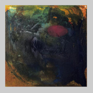 Paesaggio per Livia, olio e tecnica mista su tela, 50x50 cm, 2002